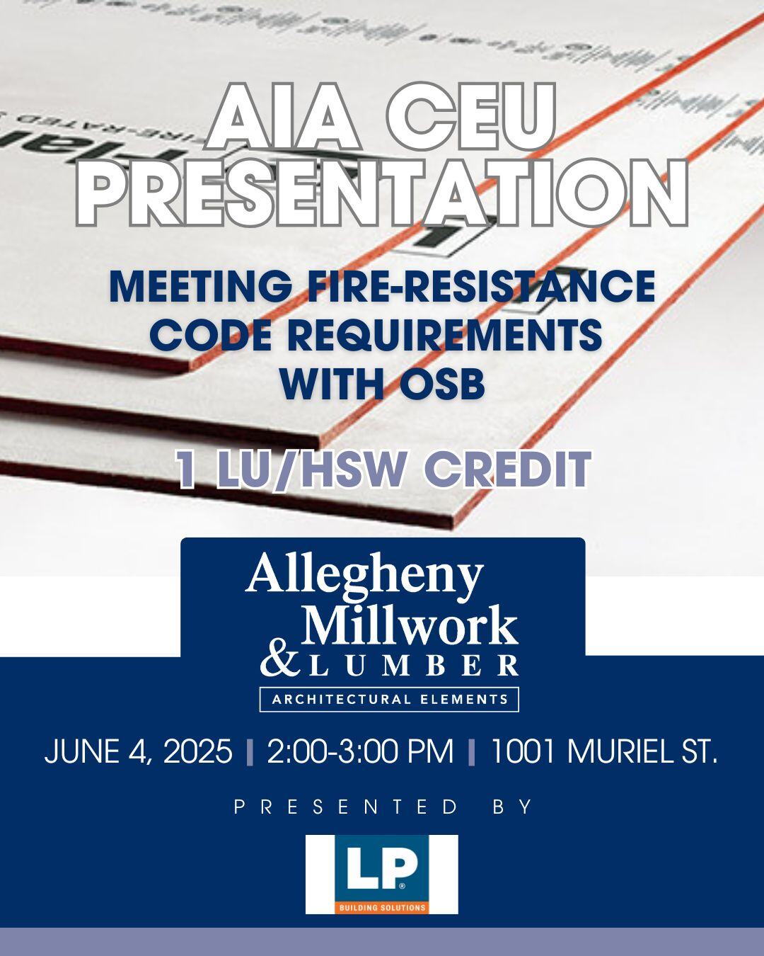 June 4 - AIA CEU Fire Resistance Code